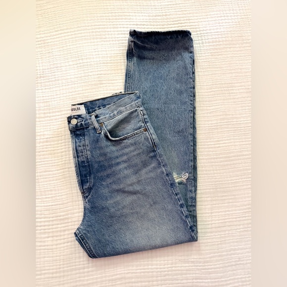 Agolde 90s Pinch Waist High Rise Denim Jeans - Picture 7 of 7
